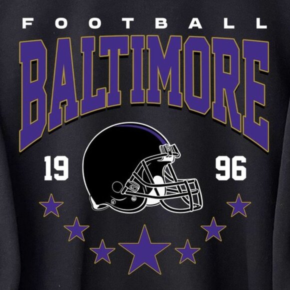 Baltimore Football Vintage Style Crewneck Sweatshirt For Fan 05 - Picture 2 of 5